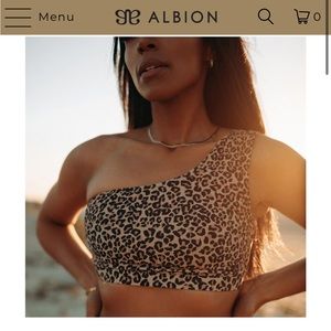 Albion Fit Pursuit Icon Swim Crop XL Leopard